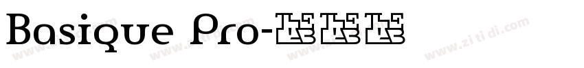 Basique Pro字体转换